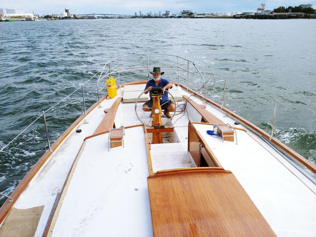 Cruising Yacht in Marina - Accommodation Sunshine Coast