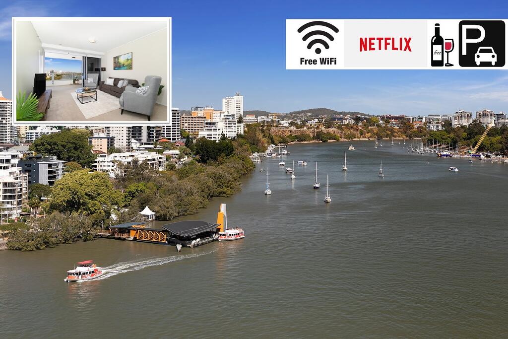 Executive Lux 3 Bedroom - Brisbane CBD - Views - Pool - Wifi - Free parking