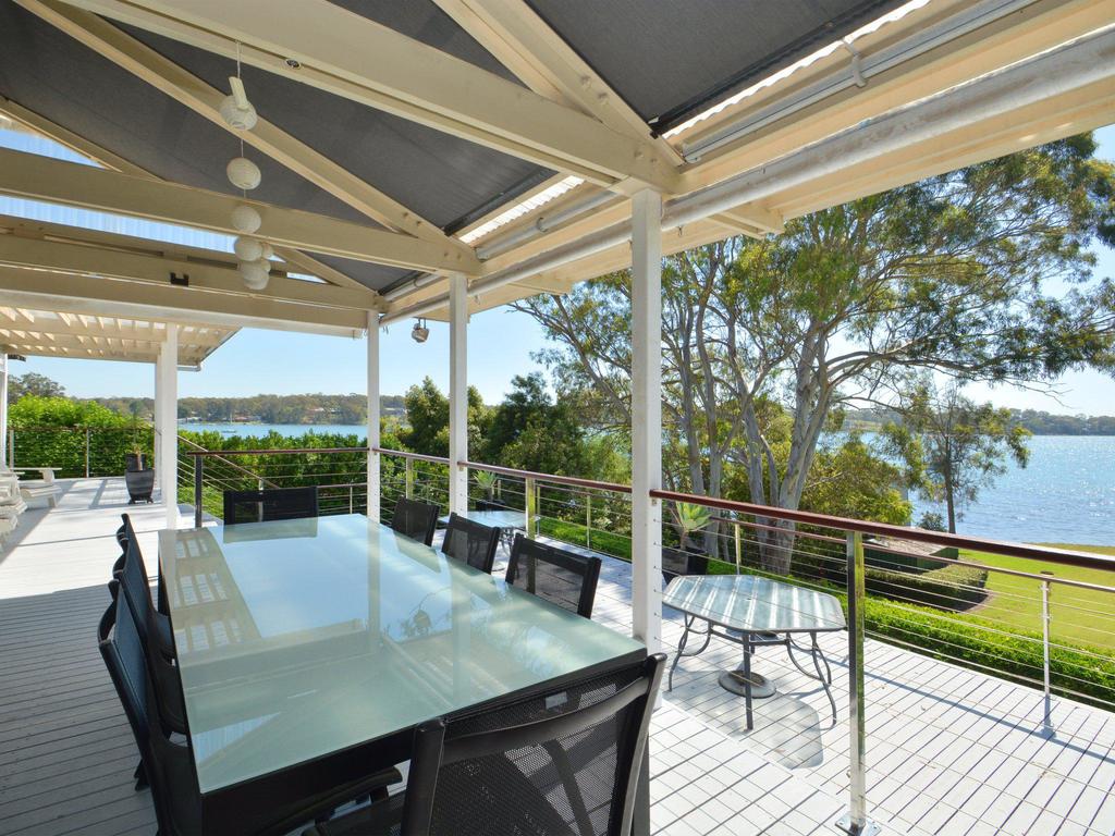 Morisset Bay Waterfront Views Lake House looking over Trinity Marina - New South Wales Tourism 