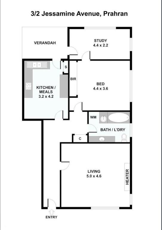 1 Bedroom Art Deco Apt With Study - Accommodation ACT 3