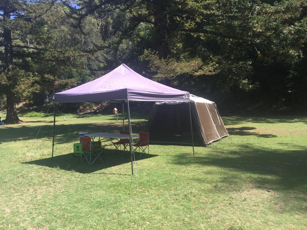 Basin Ku-ring-gai Campsite Set Up - New South Wales Tourism 